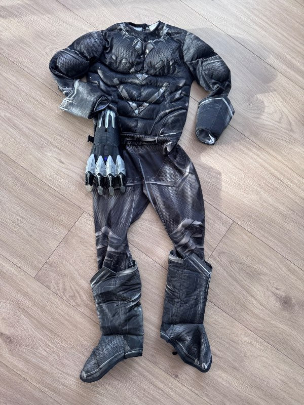 Black panther búningur með kló (ljós&hljóð)