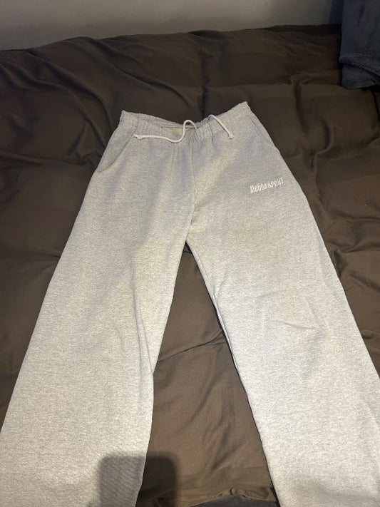 Mettasport gráar joggingbuxur