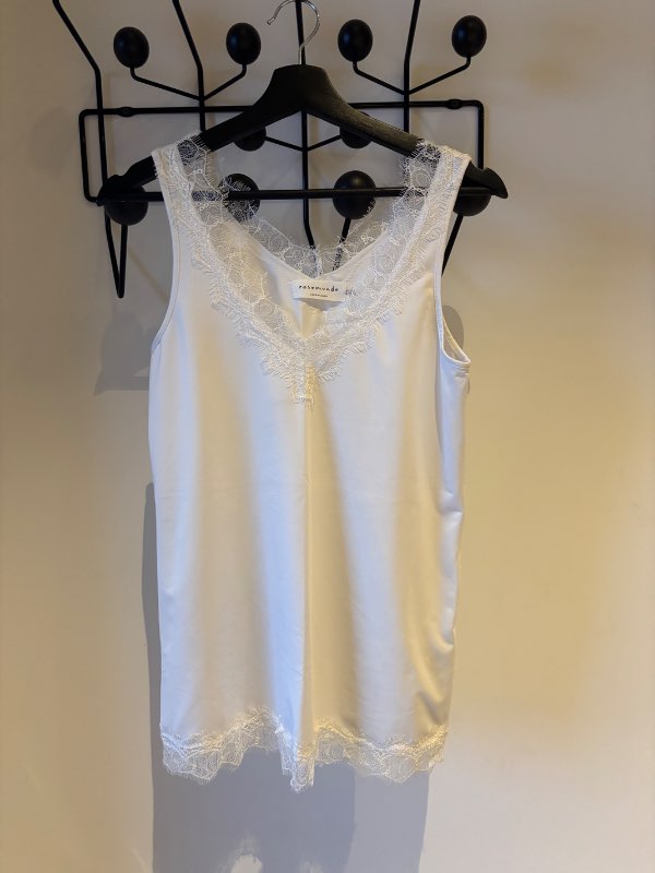 Rosemunde blúndubolur hvítur