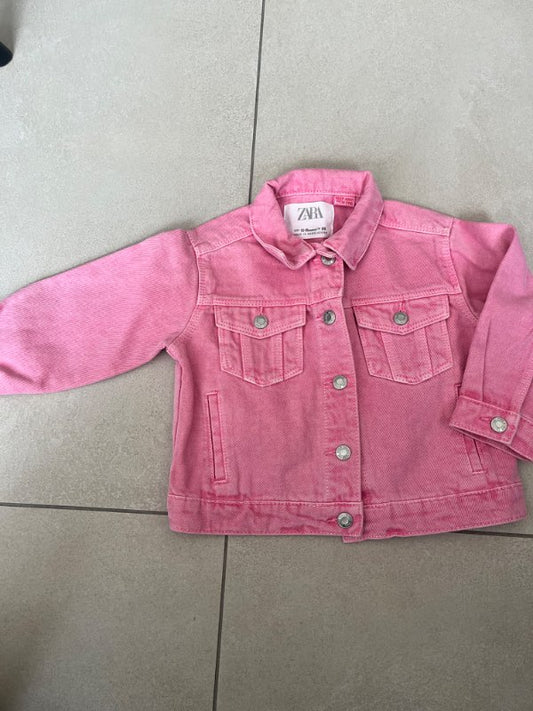 ZARA bleikur gallajakki