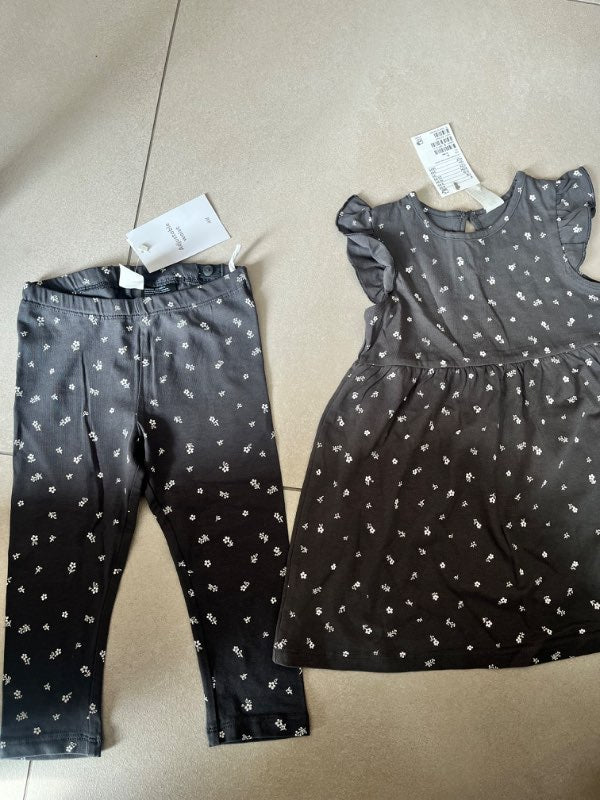 H&m blómakjóll+leggings