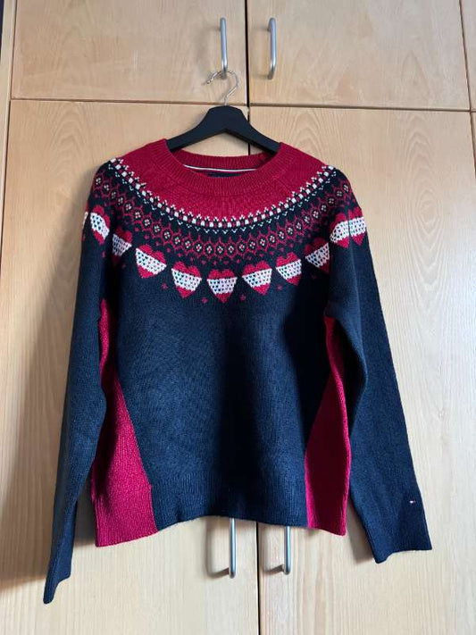 Tommy peysa, blá/rauð