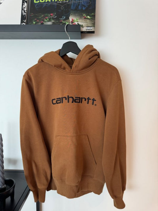 Carhartt brún hettupeysa