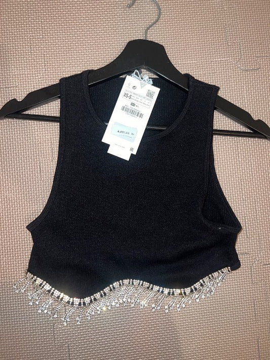 ZARA svartur demant toppur