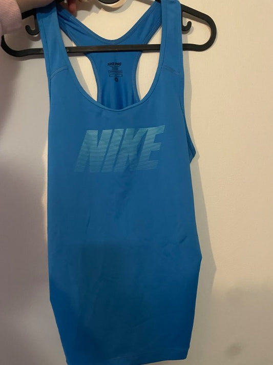 Nike pro hlýrabolur blár