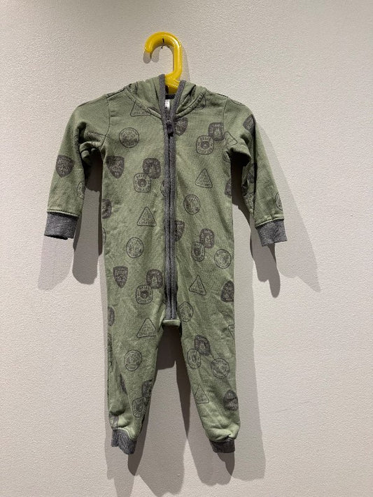 Heilgalli Carters grænn m hettu