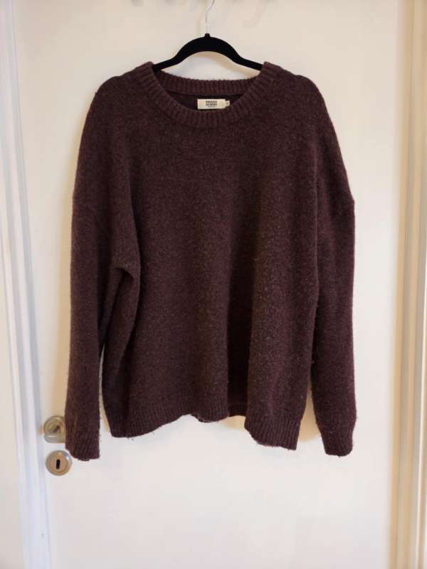 Magasin Du Nord vínrauðpeysa XL