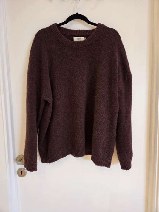 Magasin Du Nord vínrauðpeysa XL