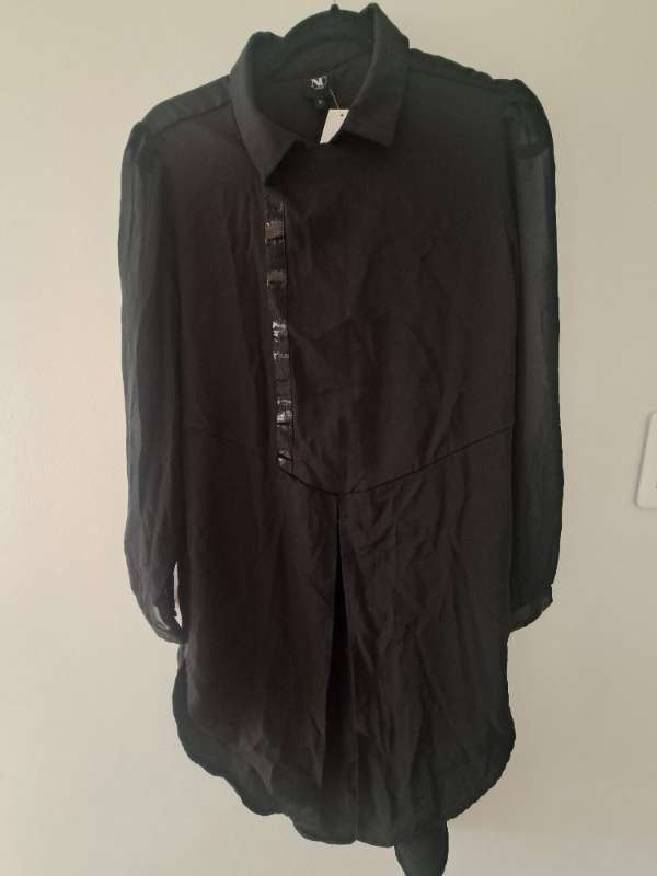 NU BLACK DRESS SHIRT
