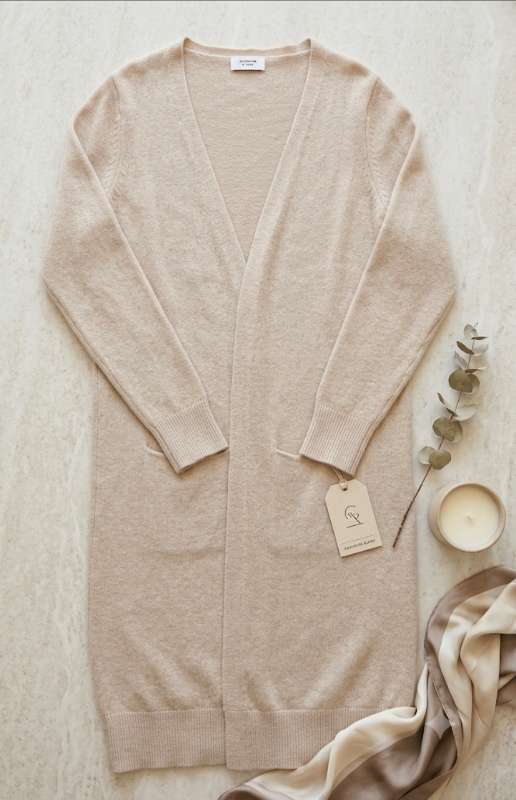 Ljósbrúnn cardigan