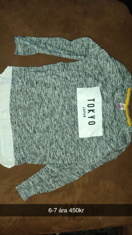 Lindex grá Tókýó síðerma