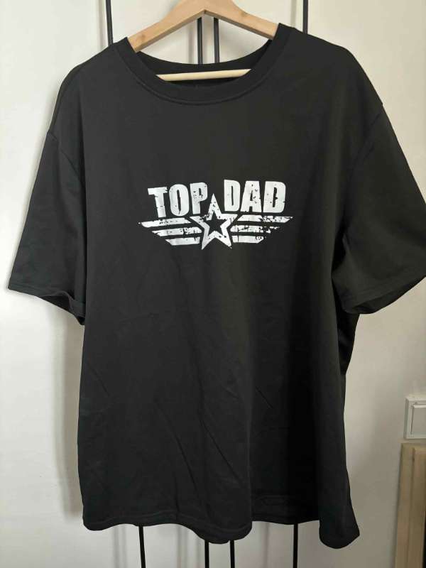 Svartur TopDad stuttermabolur