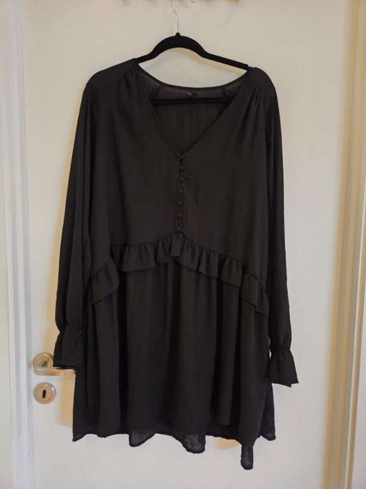 Vero Moda svartur skyrtukjóll XL