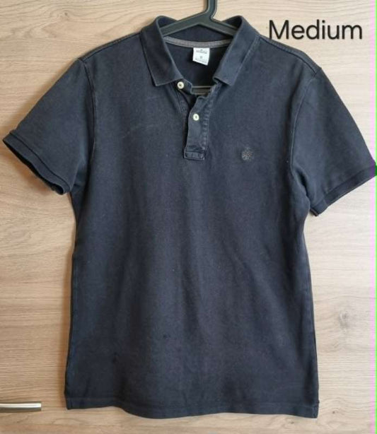 stuttermabolur POLO svartur