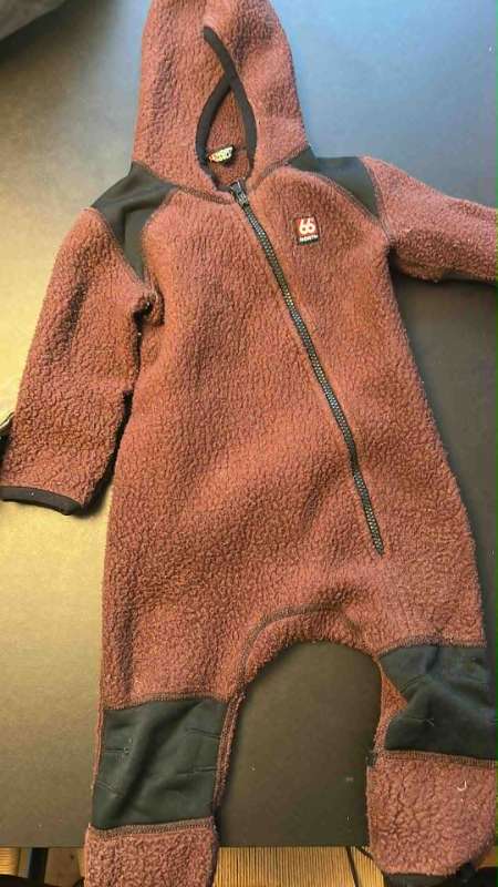 66N flísgalli vínrauður