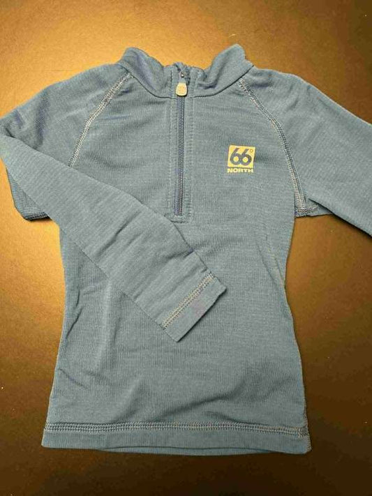 66N peysa blá hálfrennd