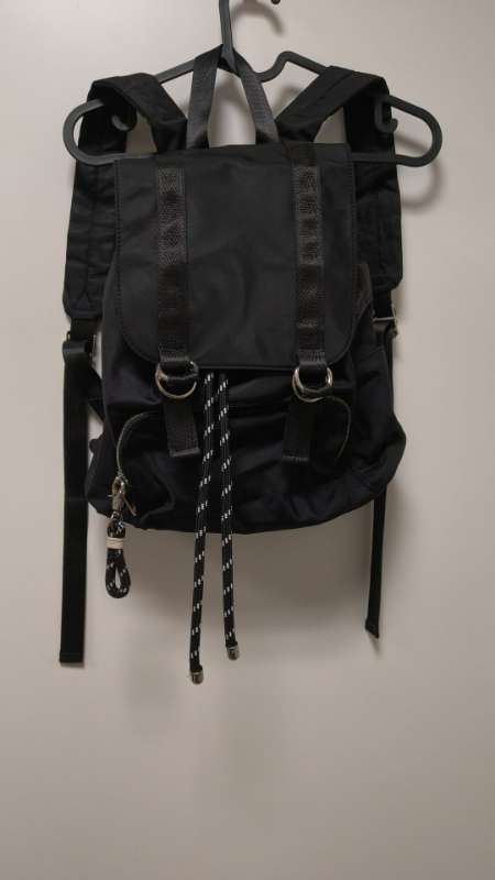 black backpack