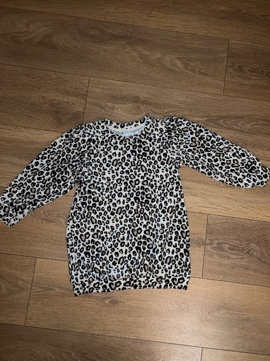 Leopard kjóll