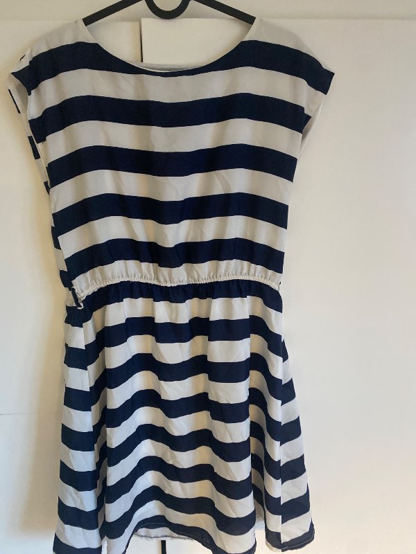 striped dress White navy blue