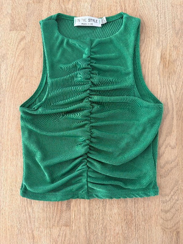 Crop tank- In the style- grænn