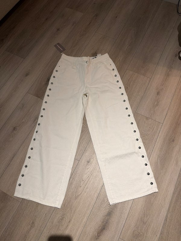 Missguided gallabuxur - hvítar