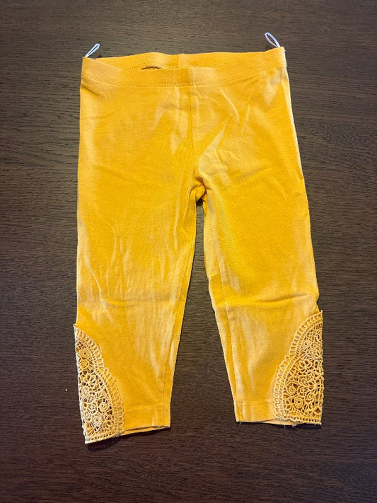 Gular stuttar leggings