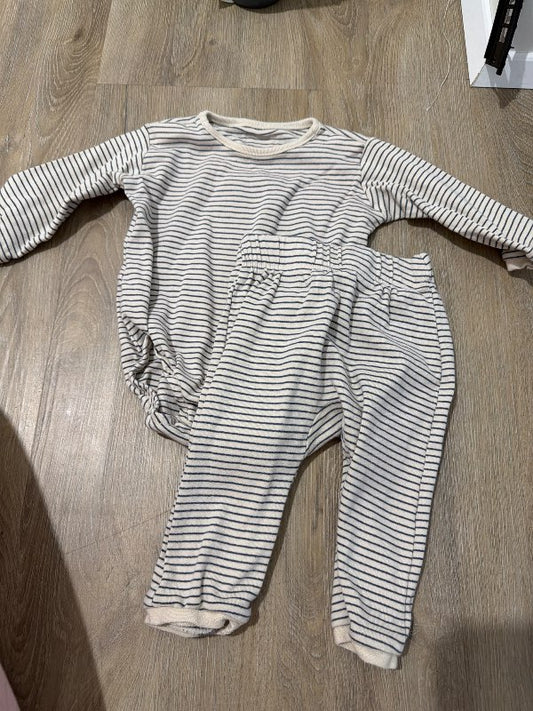 H&M Beige röndótt ungbarnasett A