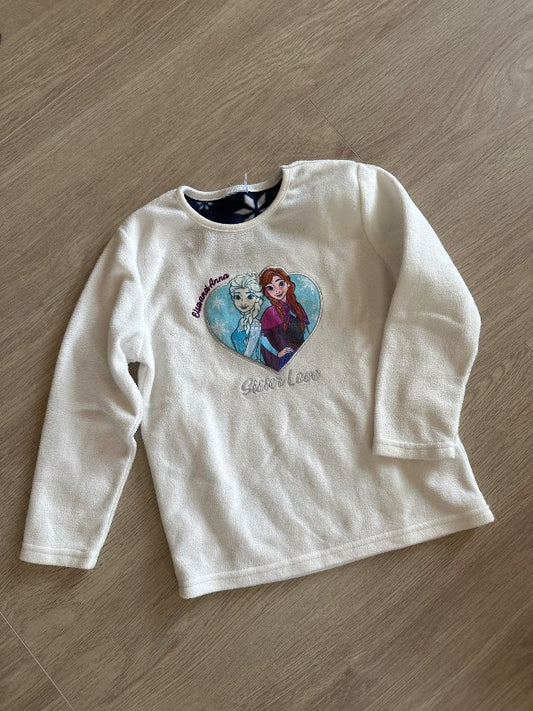 Frozen hvítur fleeze bolur