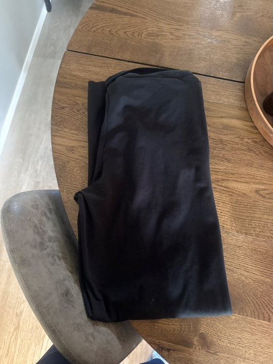 Aimn black sense wide pants