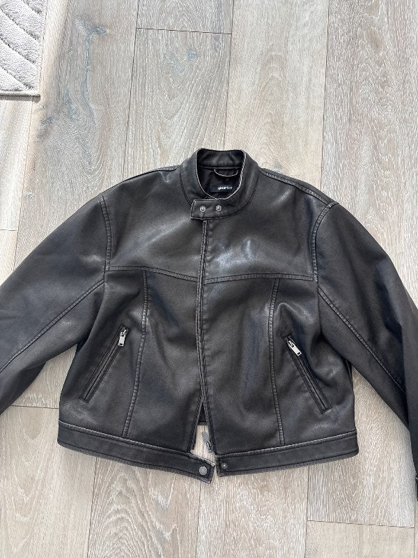 Gina tricot leður jakki