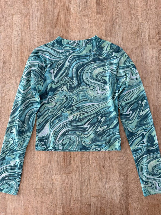 Síðerma mesh bolur- Asos- grænn