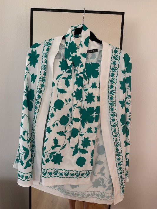Green pants and top cover set