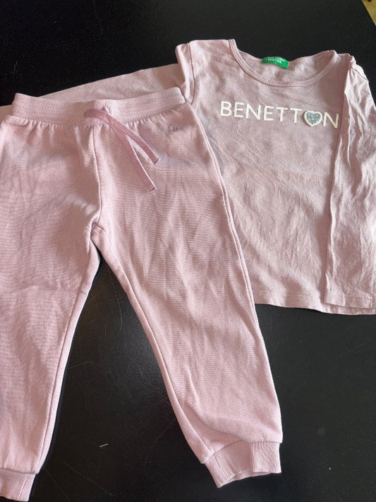Sett, bleikt Benetton