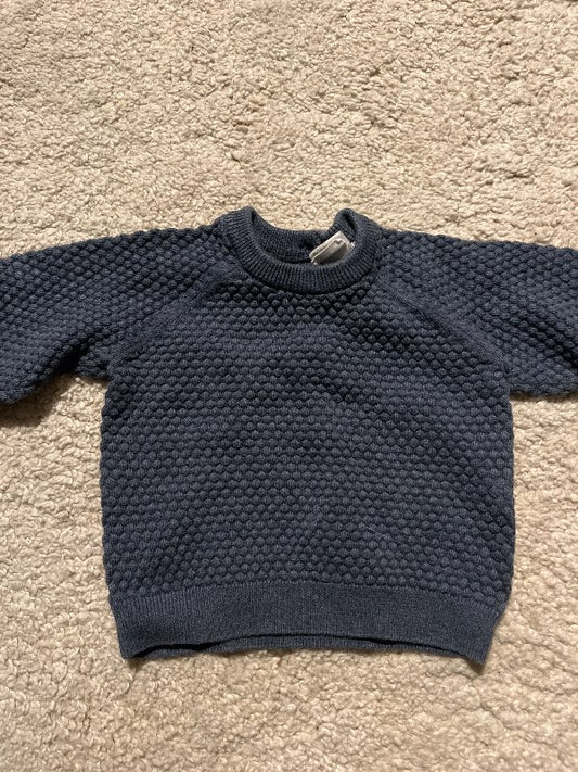 h&m blá peysa