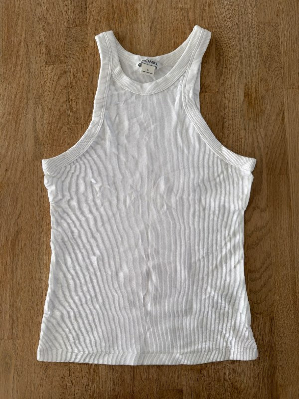 Tank top- Monki- hvítur