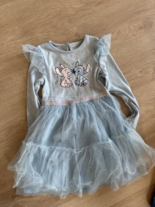Blár stitch kjóll tjull