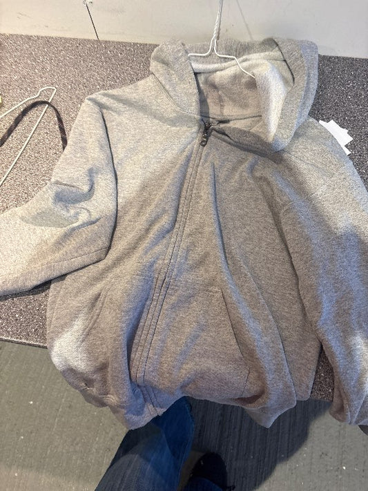 Grá zipped up peysa-sputnik