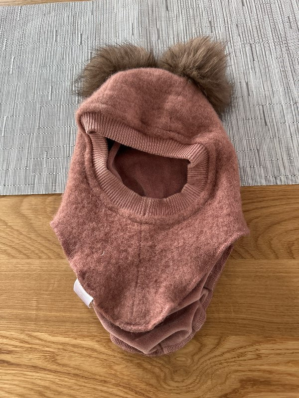 Peach bunny hat