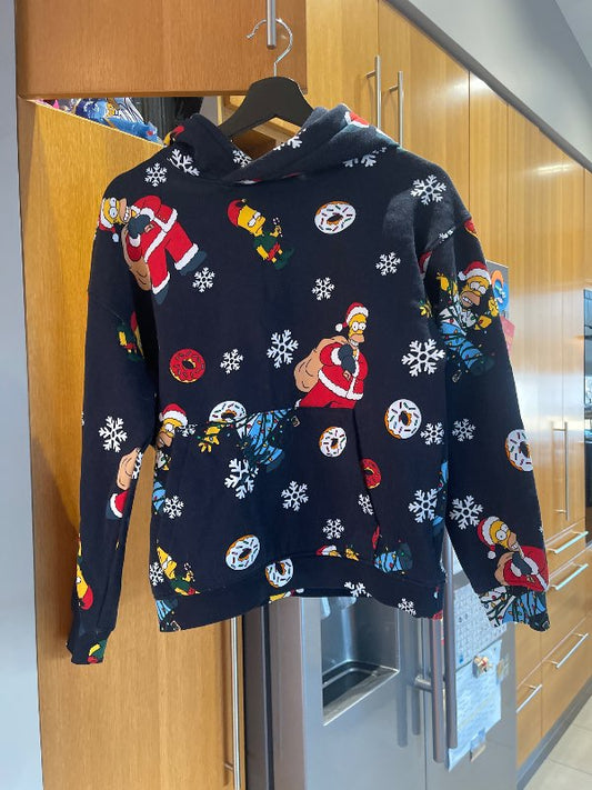 Homer peysa hettu blá