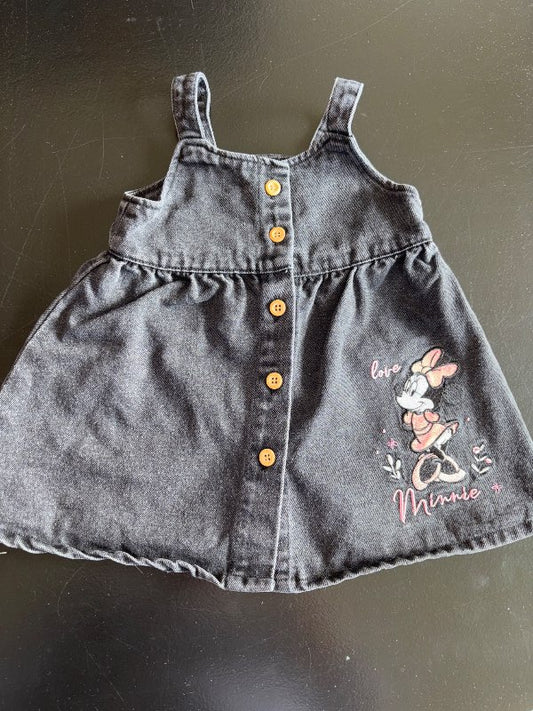 Kjóll, svartur galla Minnie