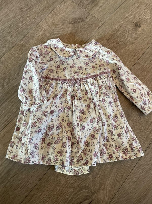 Primark blómakjóll m samfellu