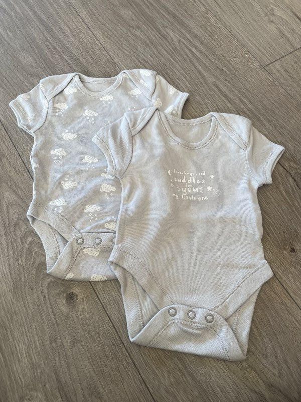 Primark stutterma samfellur 2stk