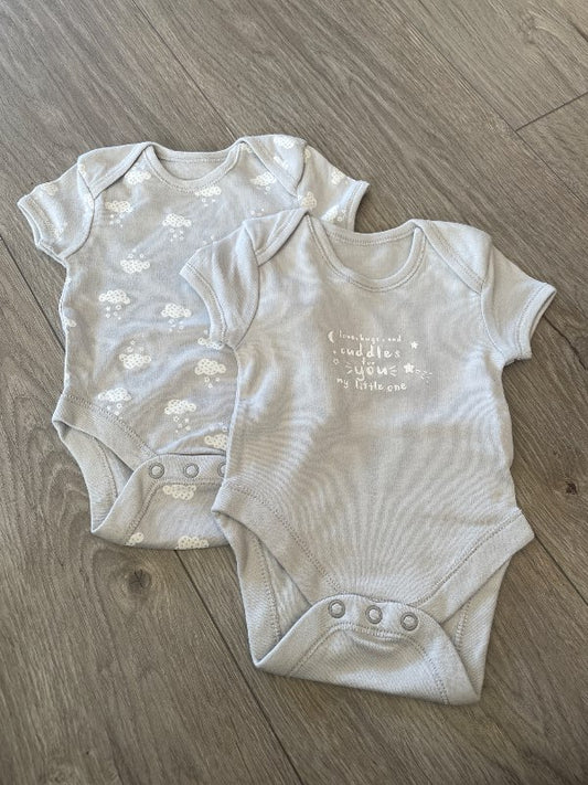 Primark stutterma samfellur 2stk