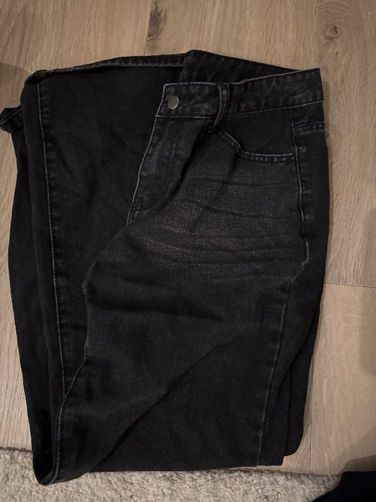 Low rise Gallabuxur svartar