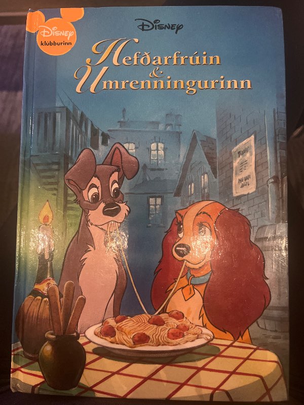 Disney bók Hefðarfrúin og umrenningurinn