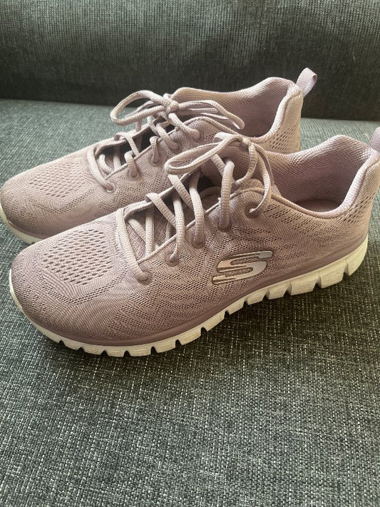 Sketchers strigaskór bleikir