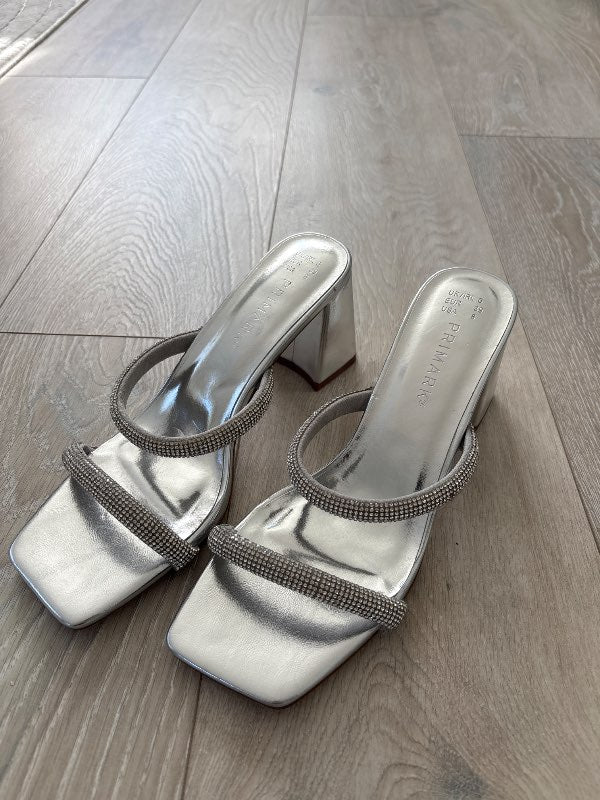 Silver hælaskór