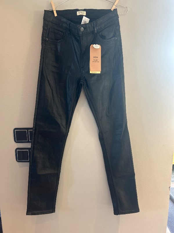 Lindex faux leðurbuxur
