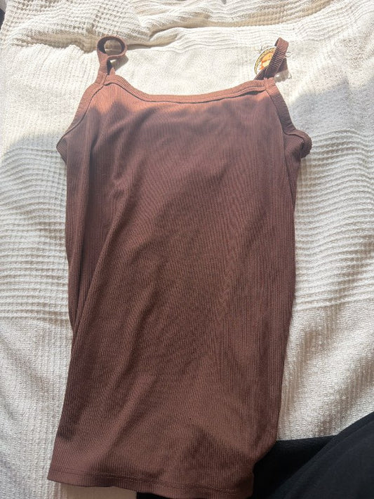 Brown tank top