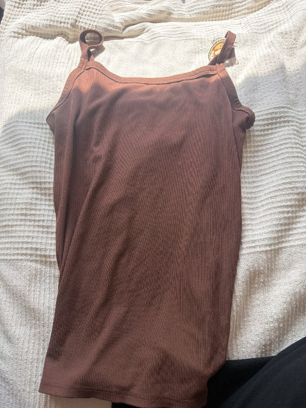Brown tank top